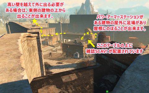 ドライロックガルチ従業員用エリア　ヌカ・ワールド　Fallout4　フォールアウト4　攻略
