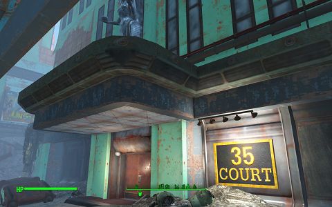 35コート　ポスタルスクエア　ボストン市街地　Fallout4　フォールアウト4　攻略