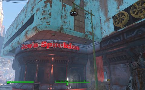 ジョーのスパッキーズ　ポスタルスクエア　ボストン市街地　Fallout4　フォールアウト4　攻略