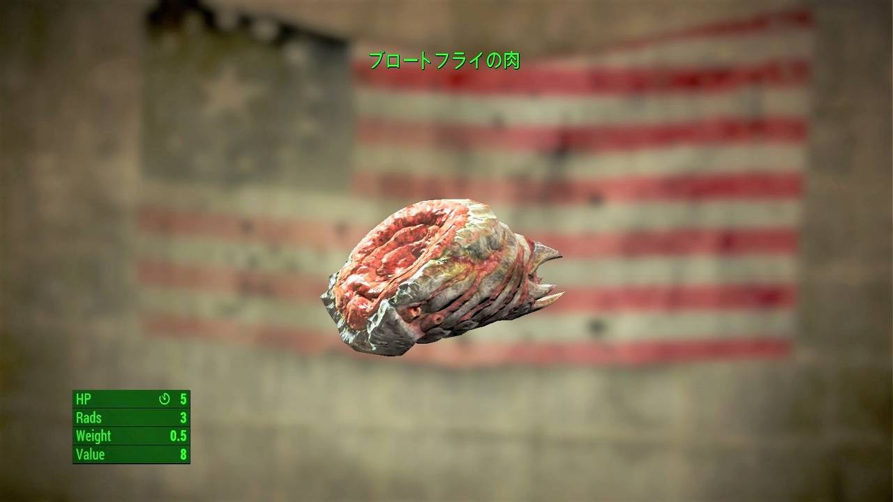 ブロートフライの肉　アイテム(AID)　フォールアウト4　Fallout4　攻略