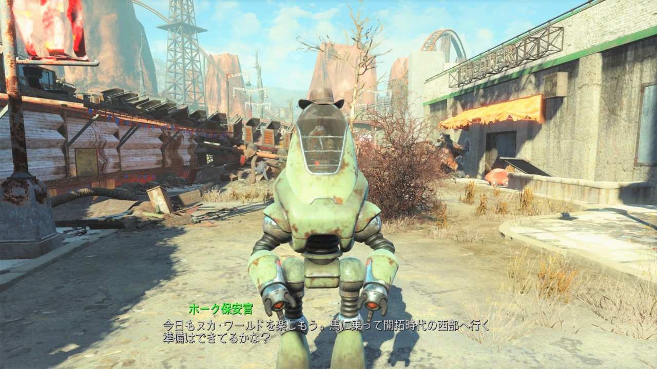 ホーク保安官　友好NPC　Fallout4　フォールアウト4　攻略